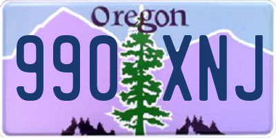 OR license plate 990XNJ