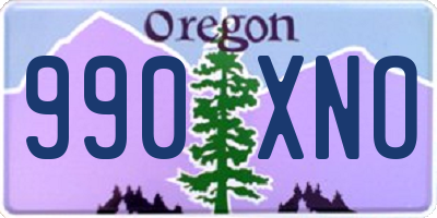 OR license plate 990XNO