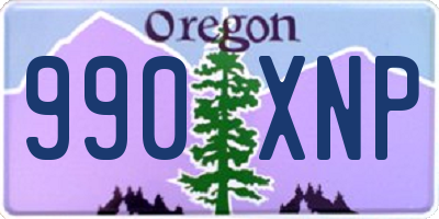 OR license plate 990XNP