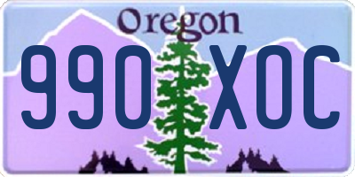 OR license plate 990XOC