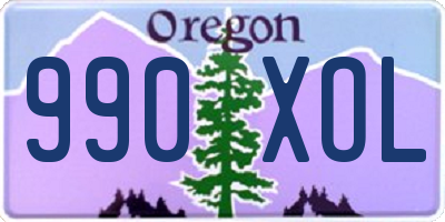 OR license plate 990XOL