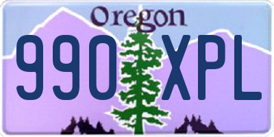 OR license plate 990XPL