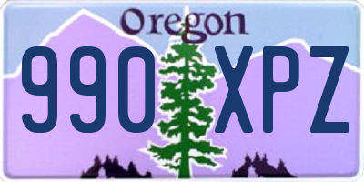 OR license plate 990XPZ