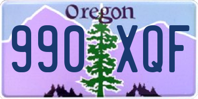 OR license plate 990XQF