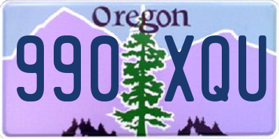 OR license plate 990XQU