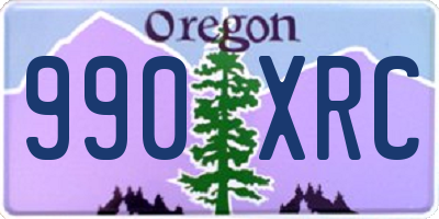 OR license plate 990XRC