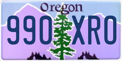 OR license plate 990XRO