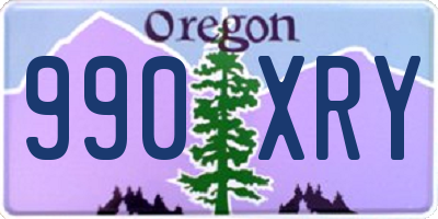OR license plate 990XRY