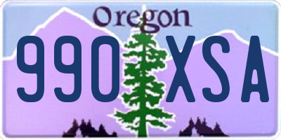 OR license plate 990XSA