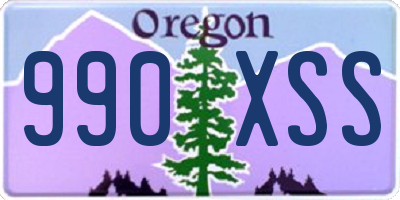 OR license plate 990XSS