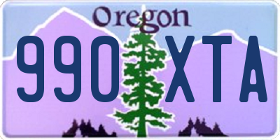OR license plate 990XTA
