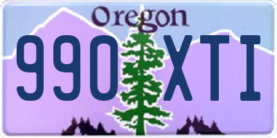 OR license plate 990XTI