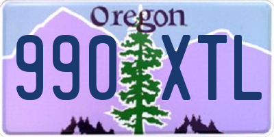 OR license plate 990XTL