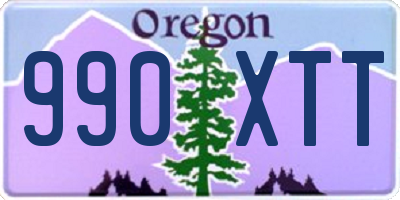 OR license plate 990XTT