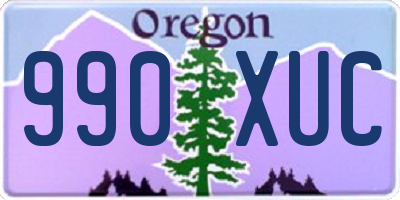 OR license plate 990XUC