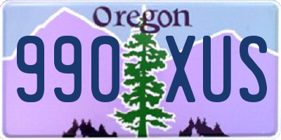 OR license plate 990XUS