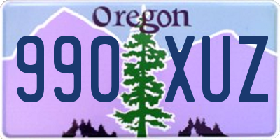 OR license plate 990XUZ