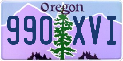 OR license plate 990XVI