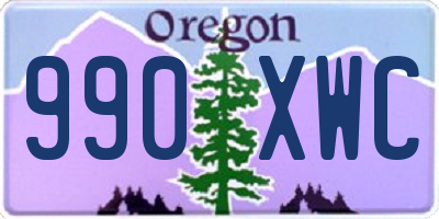 OR license plate 990XWC