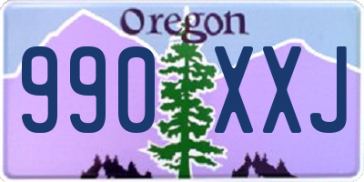 OR license plate 990XXJ