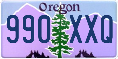OR license plate 990XXQ