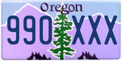 OR license plate 990XXX