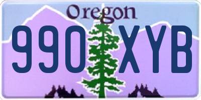 OR license plate 990XYB