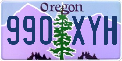 OR license plate 990XYH
