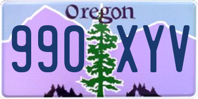 OR license plate 990XYV