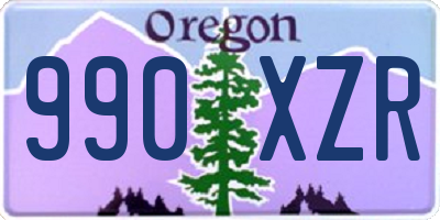 OR license plate 990XZR