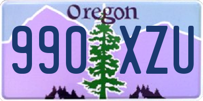 OR license plate 990XZU