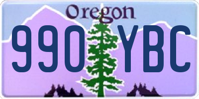 OR license plate 990YBC