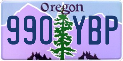 OR license plate 990YBP