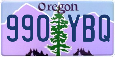 OR license plate 990YBQ