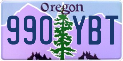 OR license plate 990YBT