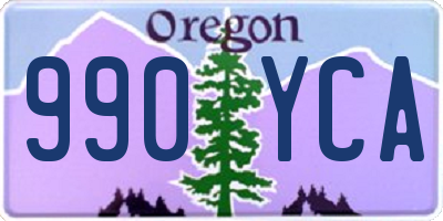 OR license plate 990YCA