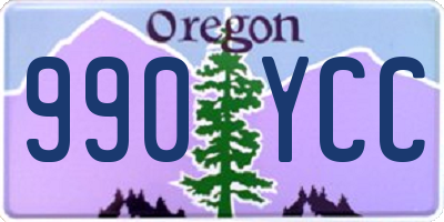 OR license plate 990YCC