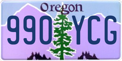 OR license plate 990YCG