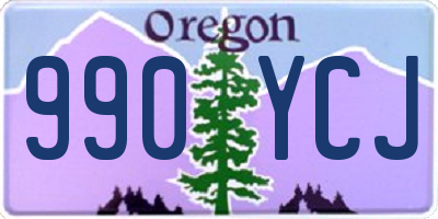 OR license plate 990YCJ