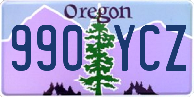 OR license plate 990YCZ