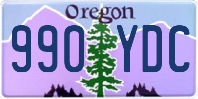 OR license plate 990YDC