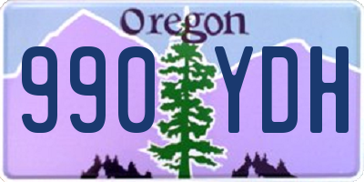 OR license plate 990YDH