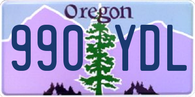 OR license plate 990YDL