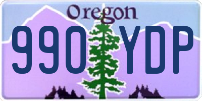 OR license plate 990YDP