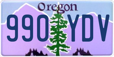 OR license plate 990YDV