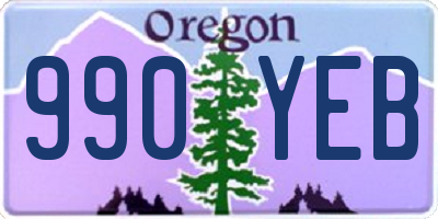OR license plate 990YEB