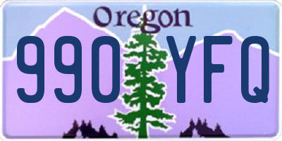 OR license plate 990YFQ