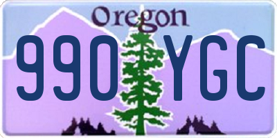 OR license plate 990YGC