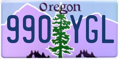 OR license plate 990YGL