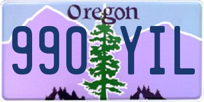 OR license plate 990YIL